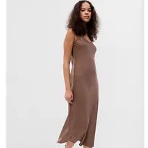 GAP MIDI Satin Slip Dress
